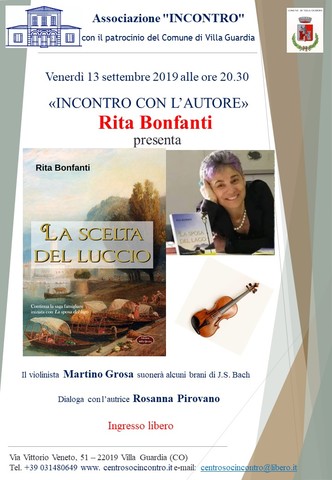 Incontro con l'autore: Rita Bonfanti presenta "La scelta del Luccio"